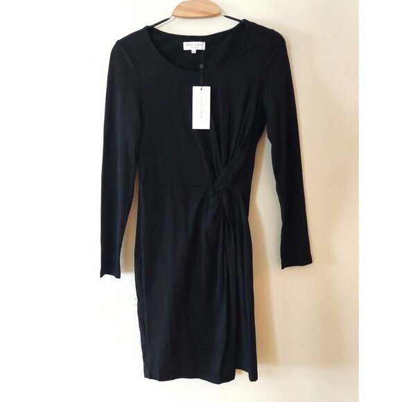 NWT Madison The Label Sz M Boutique Albany Dress Knot Waist Figure Hugging - Picture 5 of 5